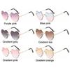 Love Heart Thin Metal Frame SunGlasses for Women Eyewear Heart-Shaped Sunglasses Heart Sunglasses