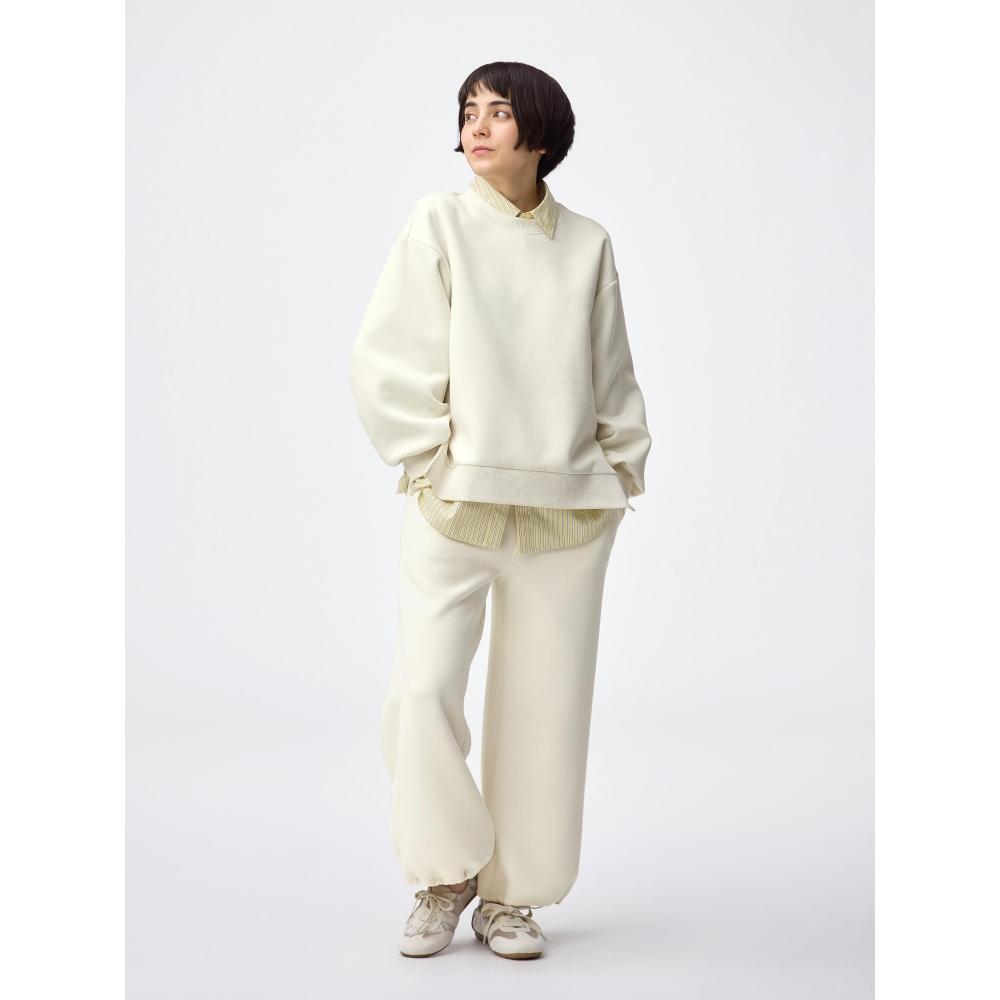 GU by Uniqlo Свободные штаны-карго с начесом, укороченные, длина 62,0 см