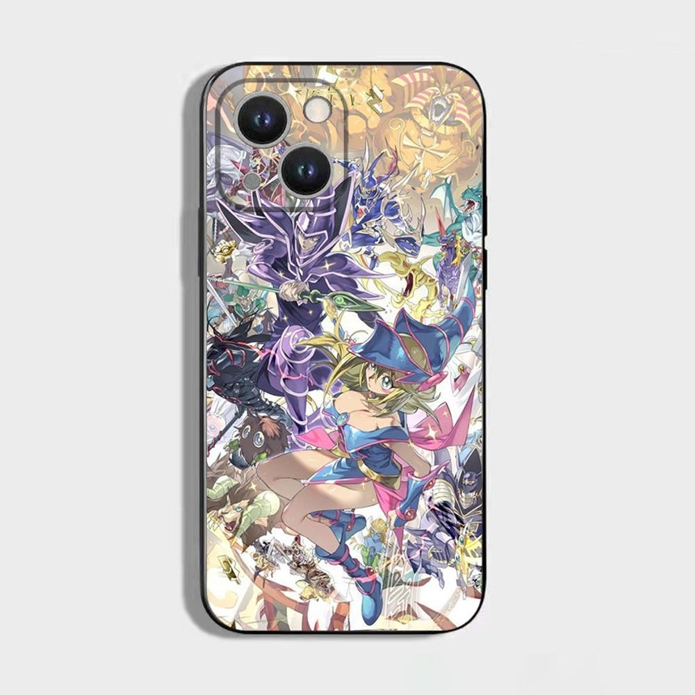 Yu-Gi-Oh Anime Phone Case For iPhone 16,15,14,13,12,11 Plus,Pro Max,XS,X,XR,SE,Mini,8,7,Soft Silicone Black Cover