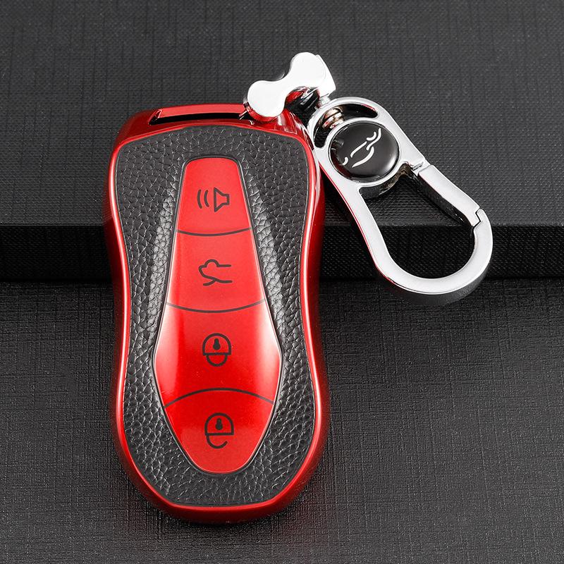 Чехол для ключей Geely Boyue PRO 22: Премиальная Унисекс Сумка для Ключей Автомобиля с Защитным Чехлом и Пряжкой