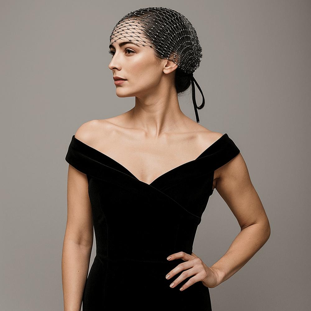 Эластичная маска-вуаль со стразами Европейско-американский стиль Шапочки Свадебный головной убор Мероприятия для косплея