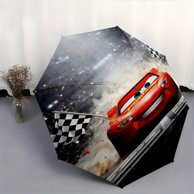 Cars Themed Automatic opening and closing folding umbrella, 8-rib windproof, compact travel design, suitable for all occasion | Fashion fold