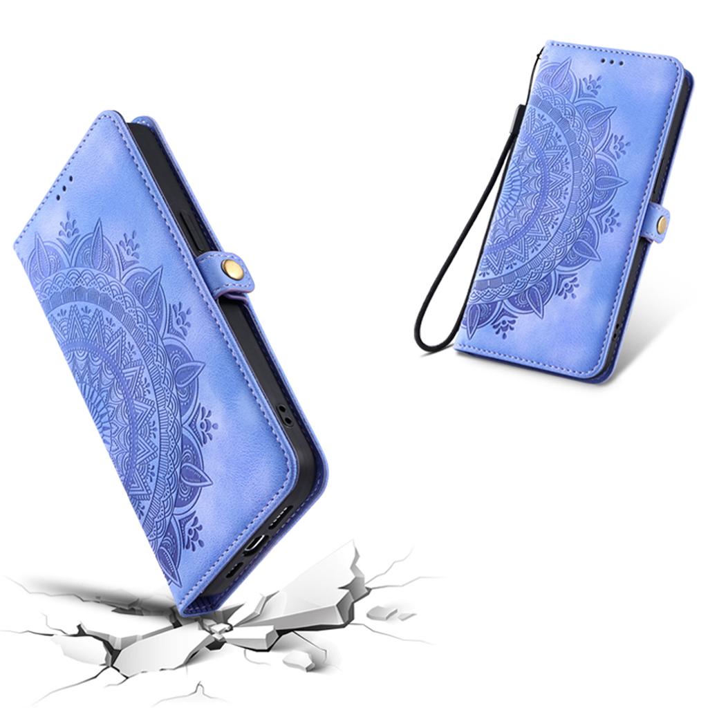 Style 016 For Xiaomi Poco C75 4G/Redmi 14R 5G/14C 4G Case Skin Feel Totem Imprinted Wallet Leather Phone Cover