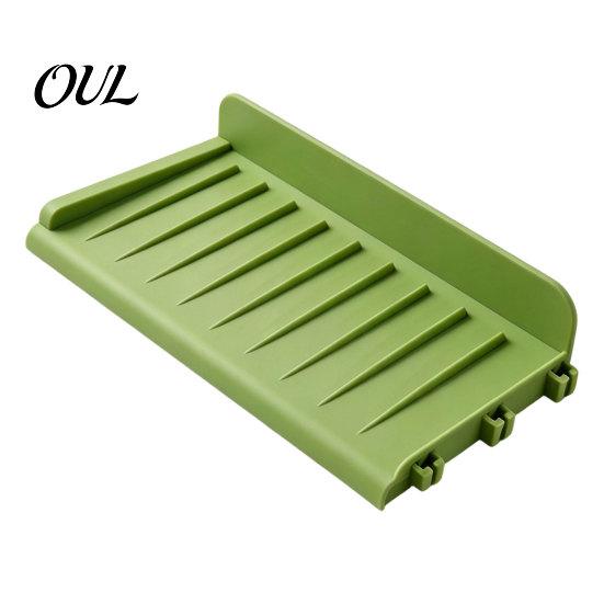 Water Drainage Mat Silicone Kitchen Sink Faucet Mat, Foldable Splash Guard with Suction Cup, Draining Cups 5 Degrees Slope Countertop for Bathroom Cup
