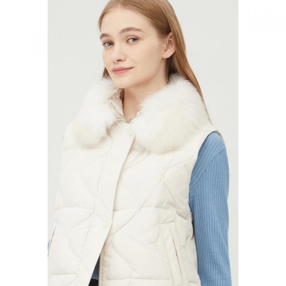 Benetton Fox Fur Vest Jumper Bapdf6361 Iv