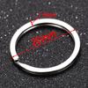 20PCs 1.5x20mm Metal Key Rings Round Flat Line Split Rings Alloy Keyrings For DIY Jewelry Making Keychain Accessories