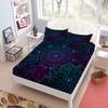Ethnic Bohemian Fitted Sheet Set King Queen Double Full Size Bed Linen Set 25cm Deep