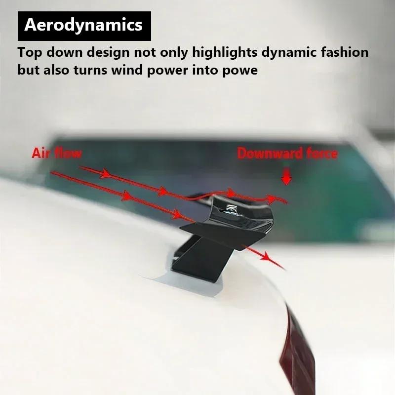 B4 A5 2025 Hot Carbon Fiber Look Car Mini Rear Spoiler Mini Wing Small Model Decoration For BMW E39 E46 E87 E90 E28 E30 E34 E36