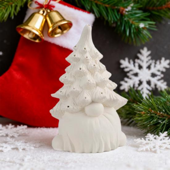 Gnome Christmas Tree Light Resin Lighted Faceless Old Man Figurines Portable Tabletop Ornament Festive Gift for Family Friends