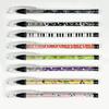 3Pcs/set Piano Music Notes Staff Music Theme Ballpoint Pen 0.5mm Kids Note Exam Writing Pen Students Back To School Stationery