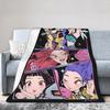 Huntrix Blanket Cover Coral Fleece Plush Kpop Demon Hunters Lightweight Throw Blankets for Home Couch Bedspread