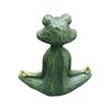 Красочная садовая статуя Медитирующая лягушка Скульптура для двора Скульптура для медитации лягушка Очаровательный декор для двора Уникальный подарок