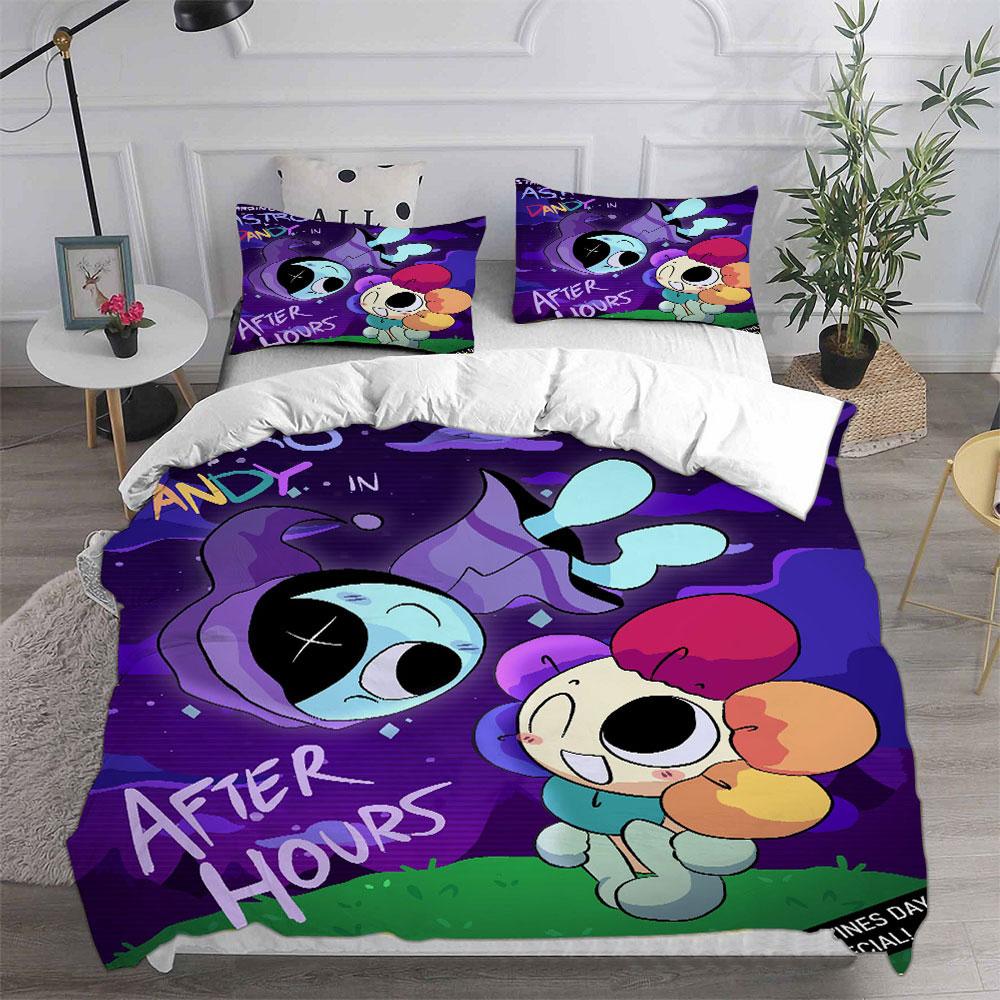 Комплект постельного белья Dandy's World Game 3D-принт Набор пододеяльников с наволочками Мальчик Девочка Подростки Дети Подарок на день рождения Мягкое постельное белье