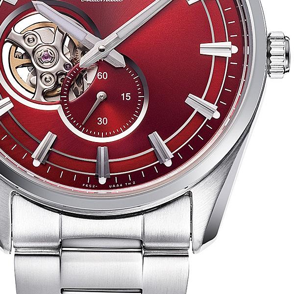 Orient Мужские RN-AR0010R (Современный полускелетный мужской металл) Круглые часы из серебристой нержавеющей стали