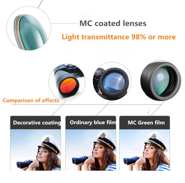 Hd мощный бинокль профессиональный Bak4 водонепроницаемый телескоп для путешествий на открытом воздухе, кемпинга, наблюдения за птицами