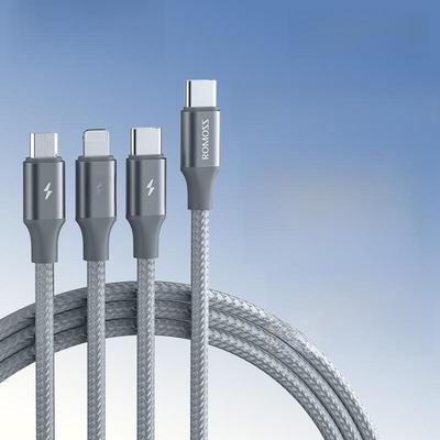 Кабель быстрой зарядки ROMOSS 3-в-1 Type-C - PD20W для телефонов и зарядки в автомобиле