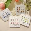 Summer Floral Stud Earrings Set: Cute, Versatile, Petite Earrings for Women and Students