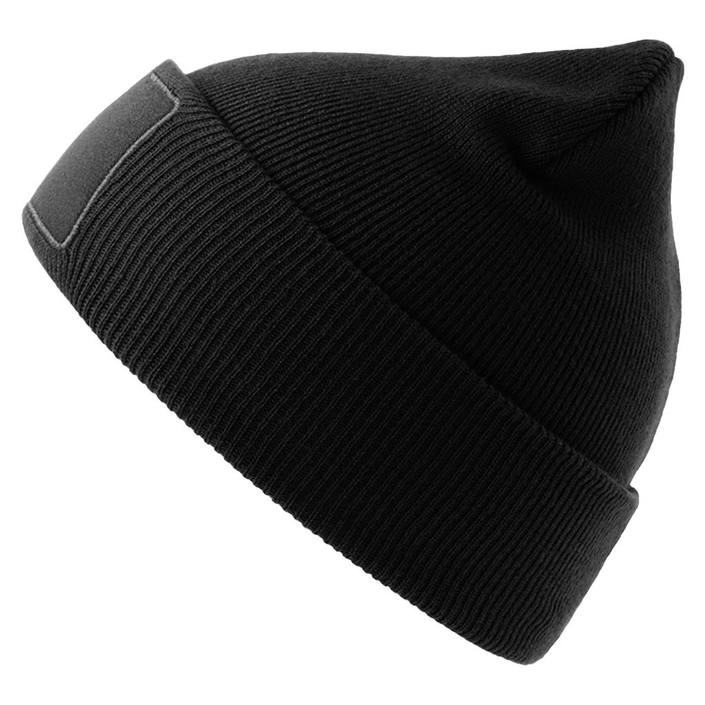 Atlantis Unisex Adult Wind S Patch Recycled Double Skin Cuffed Beanie