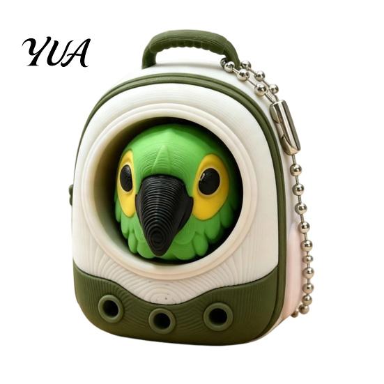 Parrot Backpack Clicker Animal Fidget Toy, Dog Cat Penguin Finger Toy Clicker, Stress Relief Handbag Decorative Accessory Compact Toys