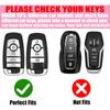 Key Fob Cover with Diamond Keychain for Women, Car Key Holder Compatible with Ford Explorer Fusion Edge Expedition F150 F250 F350 F450 F550 Maverick