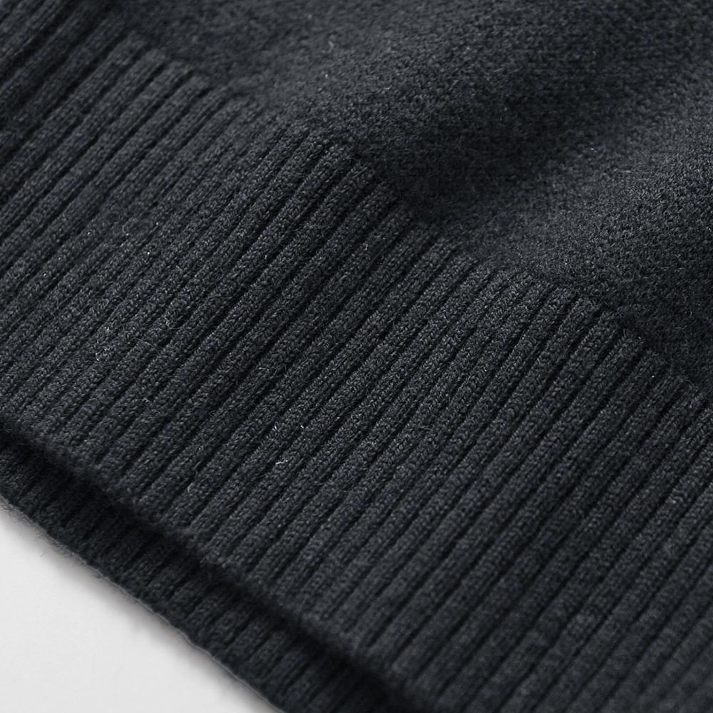Men Autumn V-Neck Sweater Warm Merino Wool Knit Solid Pullover Sweater