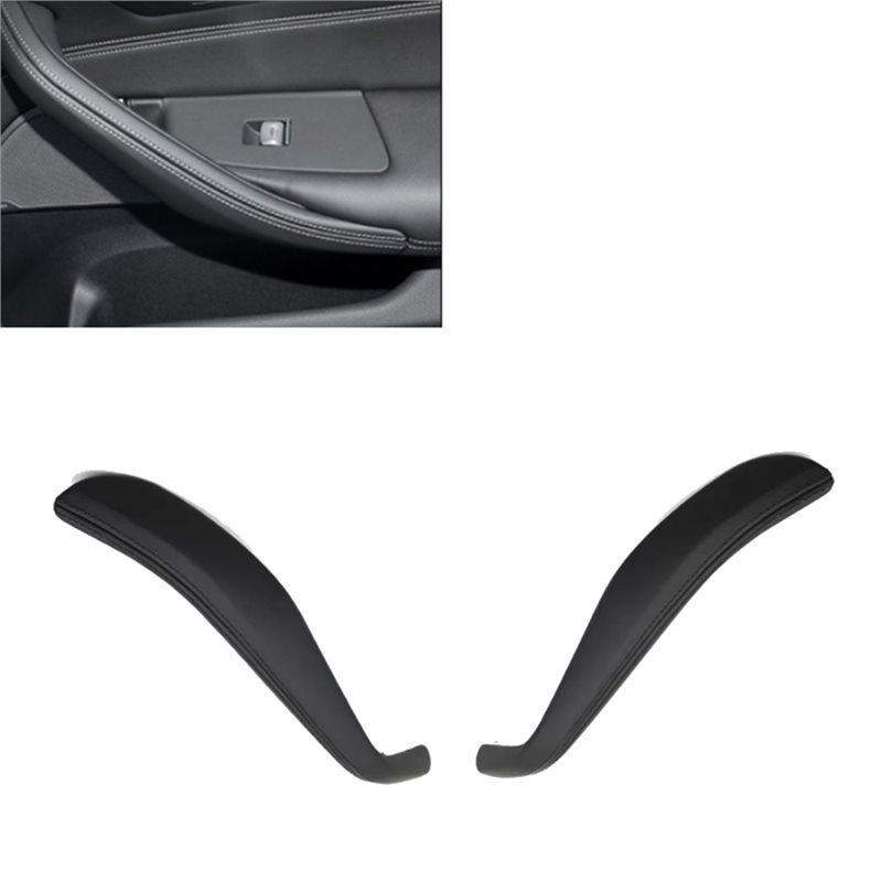 Powerful PU Leather Interior Door Handle Outer Cover For BMW 5 Series G30 F90 G31 2018- Car