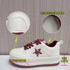 Leather Star Board Shoes Women's 2025 Spring New Thick-soled Versatile Little White Shoes Flow Casual Shoes Women's Comfortable Single Shoes