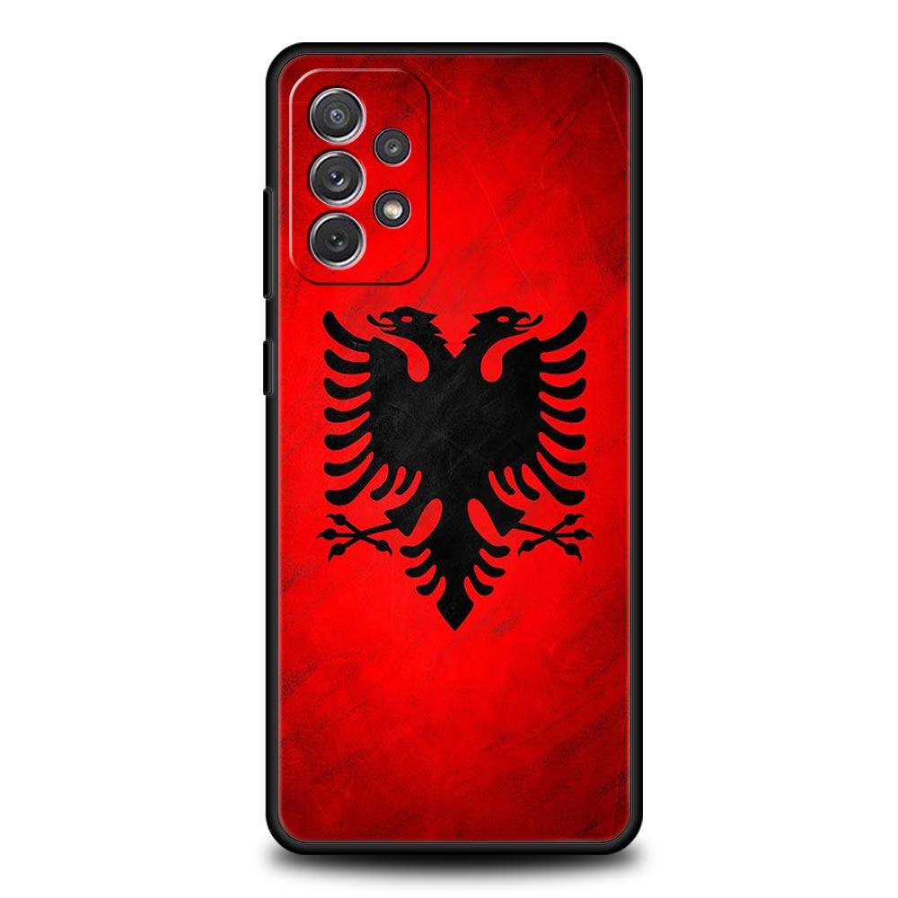 Чехол для телефона Samsung Galaxy A15 A13 A51 A71 A41 A31 A21S A03S A05 A12 A32 A52 A23 A25 A33 A53 A73 5G Обложка Флаг Албании