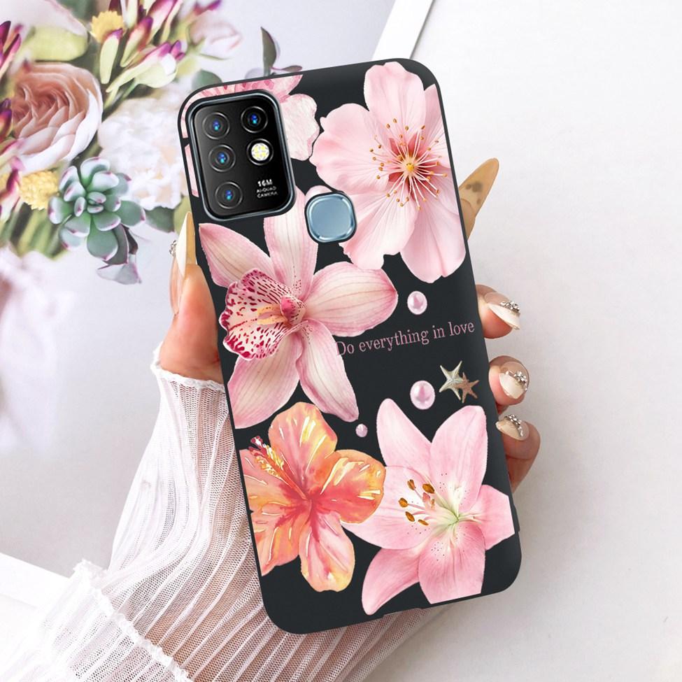 Case For Infinix Hot 10 Cover Aesthetic Cute Cat Fashion Funny Painted Bumper For Infinix Hot10 X682B X682C Casing