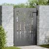 Садовая калитка черная 85 x 125 см Сталь с порошковым покрытием