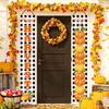 Vintage Front Door Fall Decorations Banners Rustic Yard Colorful Pumpkins Maple Leaf Porch Banners For Home Themed Party Outside