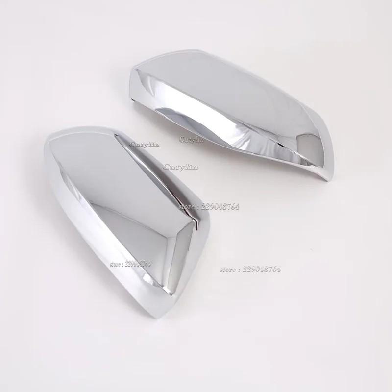 For Toyota Yaris Ativ/Vois 2024 ABS Chrome Side Mirror Wing Cover Car Exterior Door Rear View Mirror Cover Trim
