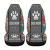 Export Car Seat Cover Dog Mother Paw Print Pattern Universal Car Seat Cover