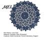 Tea Tray Mats Round Lace Doily, Dark Blue Floral Placemat, Embroidered Table Thickened Polyester Doilies Mat, Heat-resistant for Home Decoration