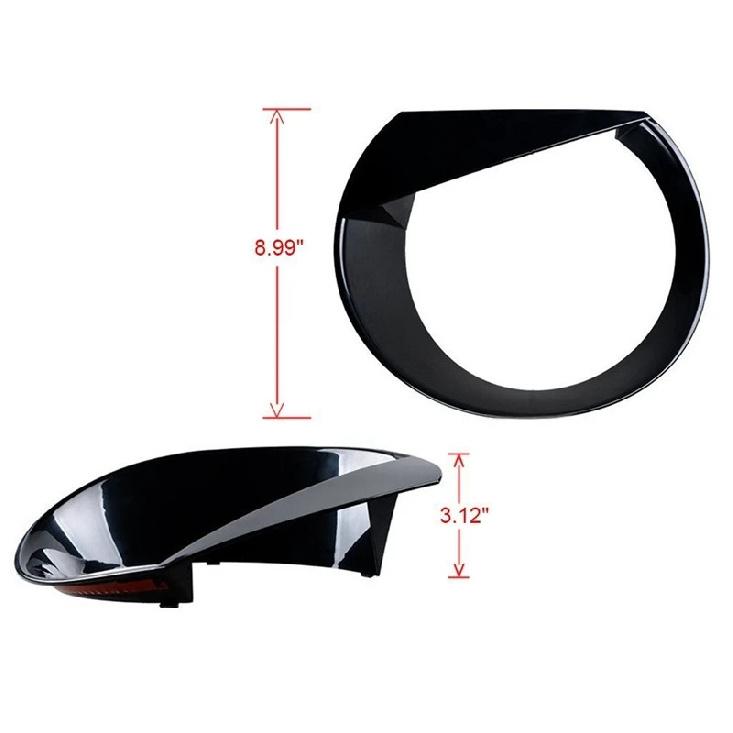 2PCS Car Front Light Headlight Angry Bird Style ABS Trim Cover For 2015 - 2021 Jeep Renegade Exterior Parts Automobiles Parts