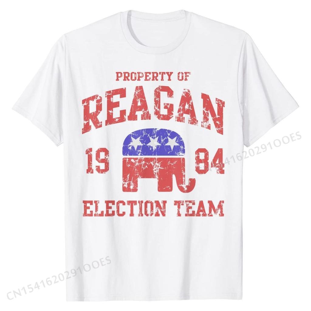 Ретро футболка 80-х Рейган Выборы 84 республиканская мужская футболка Ретро хлопковые топы футболки простой стиль для мужчин