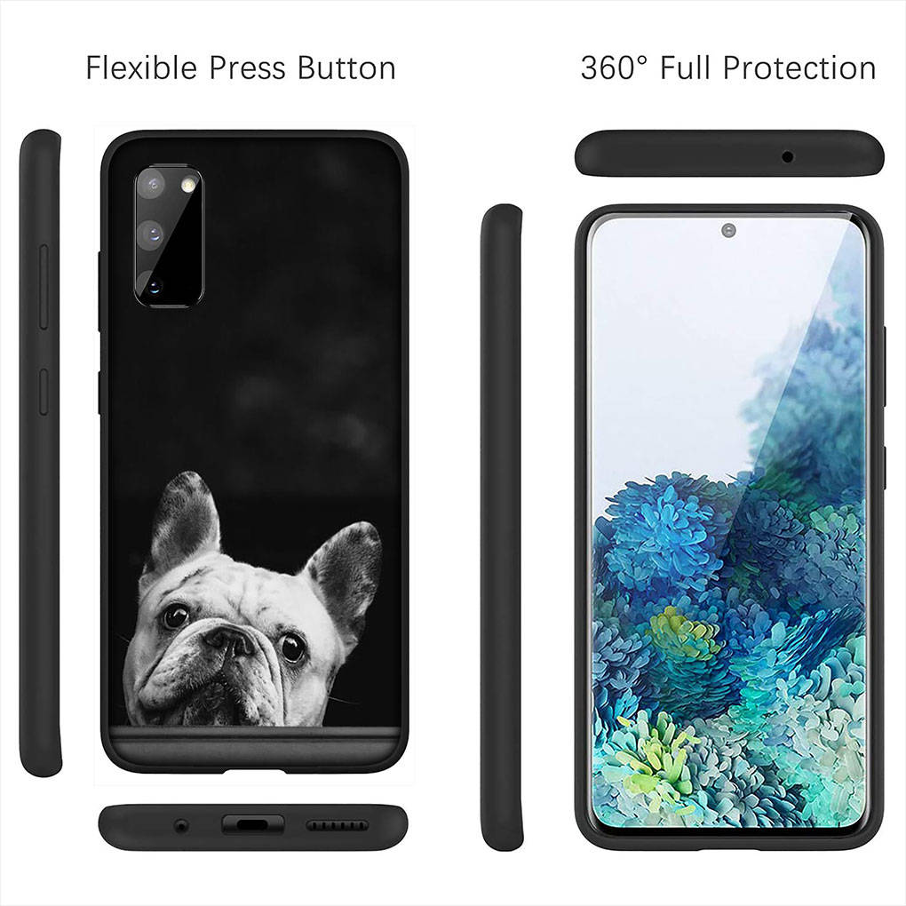 Чехол для iPhone 16 15 14 Xiaomi Redmi Note 13 12 11 Pro Max X 10 8 9 XR Samsung Galaxy S24 S23 A05 12C 13C OPPO Huawei France Bulldog Dog Phone Case