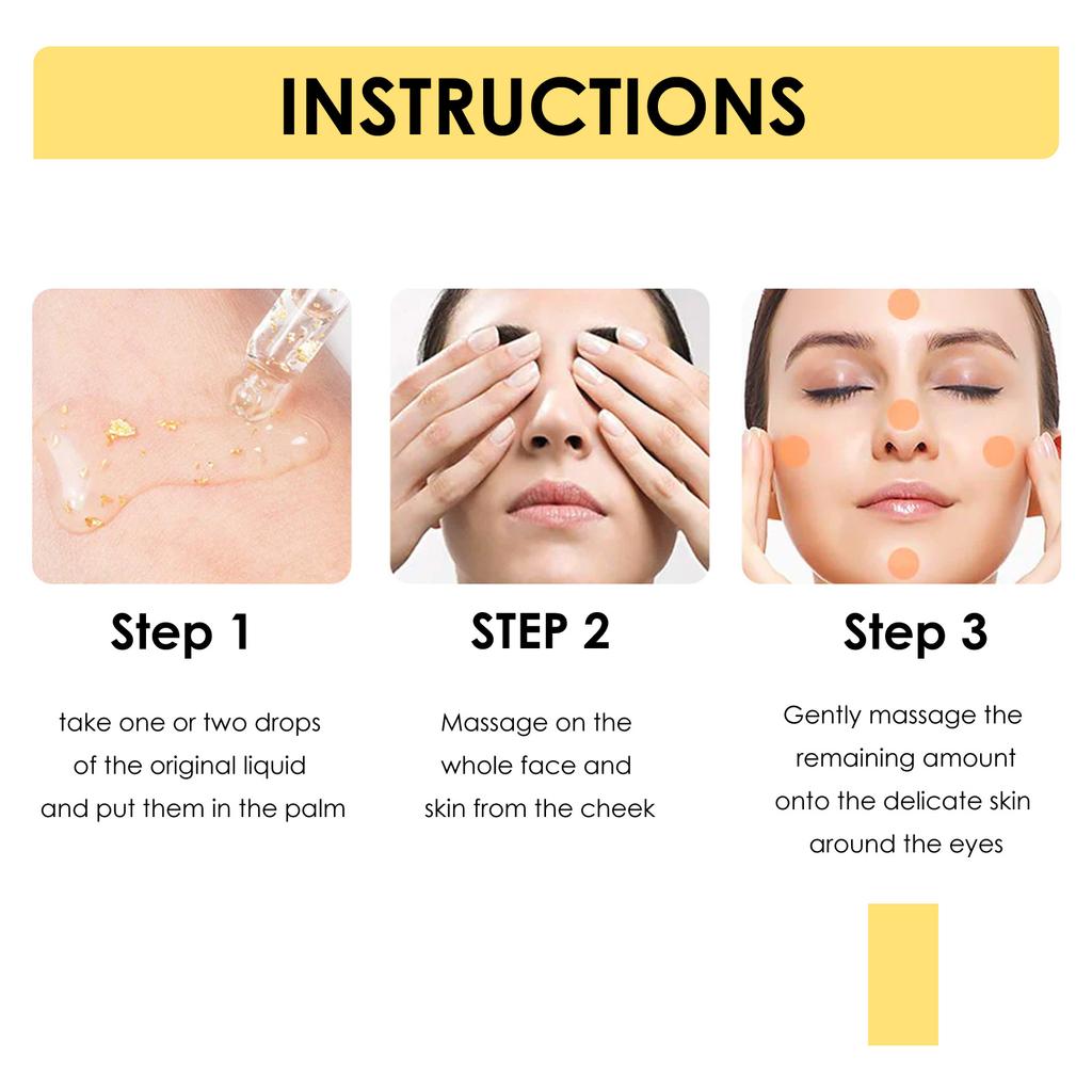 Подтягивающая эссенция с коллагеном и 24-каратным золотом осветляет, смягчает и подтягивает кожу, укрепляет и уменьшает морщины