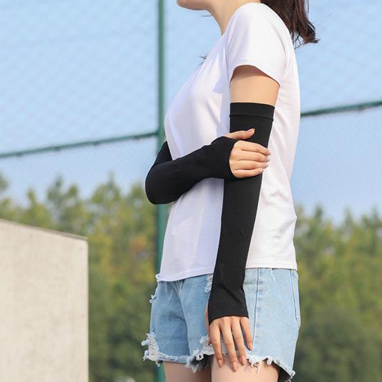 Yousheng 2 пары нарукавников с защитой от ультрафиолета, однотонные, высокоэластичные, супер мягкие, дышащие, впитывающие пот, быстросохнущие, спортивные нарукавники для занятий спортом на открытом воздухе