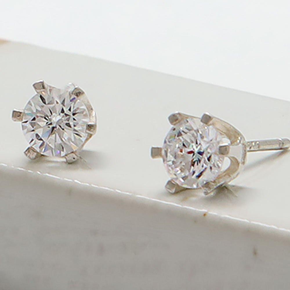 92.5 Silver Pure Cubic Earrings