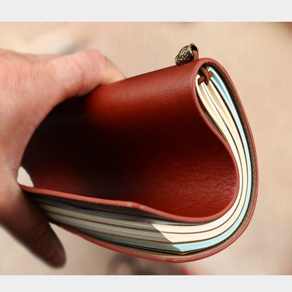 Stationery Writing School Supplies Daily Organizer Notebook Journal Booklet Leather Travel Book