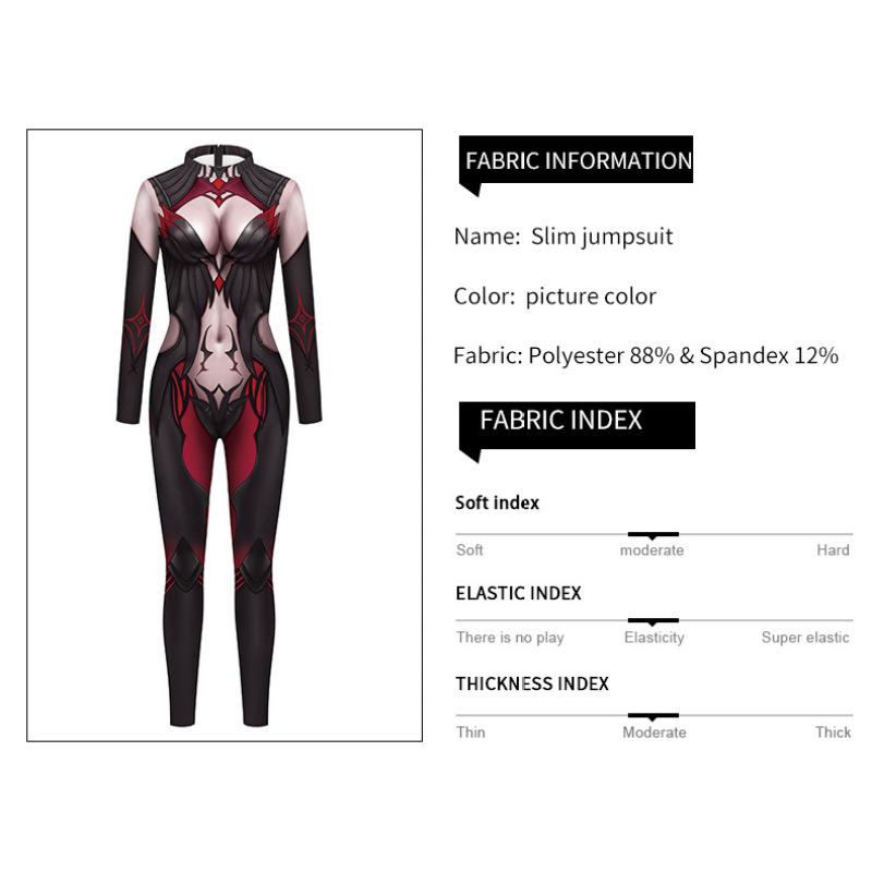 Комбинезон для косплея с цифровой печатью, костюм для выступлений, комбинезон Cos, боевой костюм