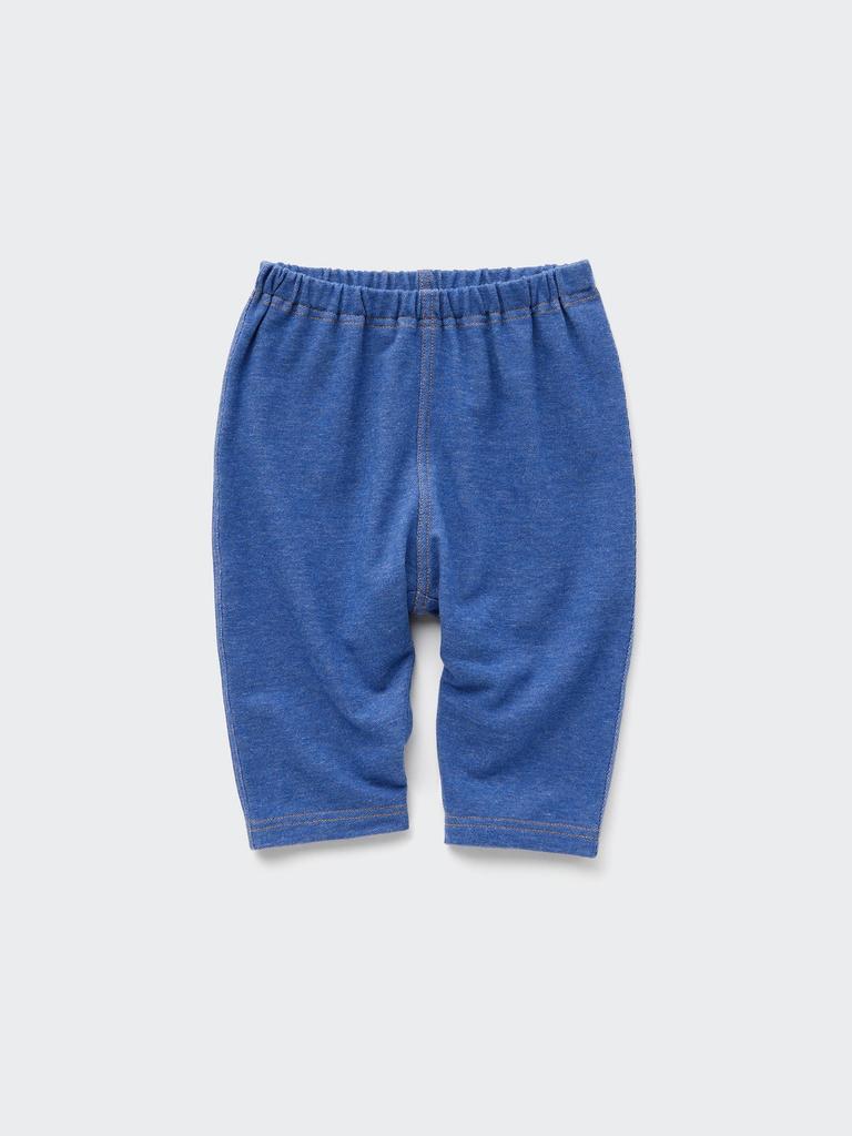 Uniqlo Japan Relaxed Fit Leggings  Denim Like 3 4 Length 