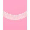 xo, Fetti White Iridescent Fringe Banner - 5 Ft. | Bachelorette Party Decorations, Birthday Party Decor, Baby Shower Supplies, Photo Booth Banner