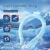 Portable Neck Cooling Ice Ring PCM Ice Ring Summer Outdoor Sports Personal Cooling Neck Band Cool Down Ice Wrap