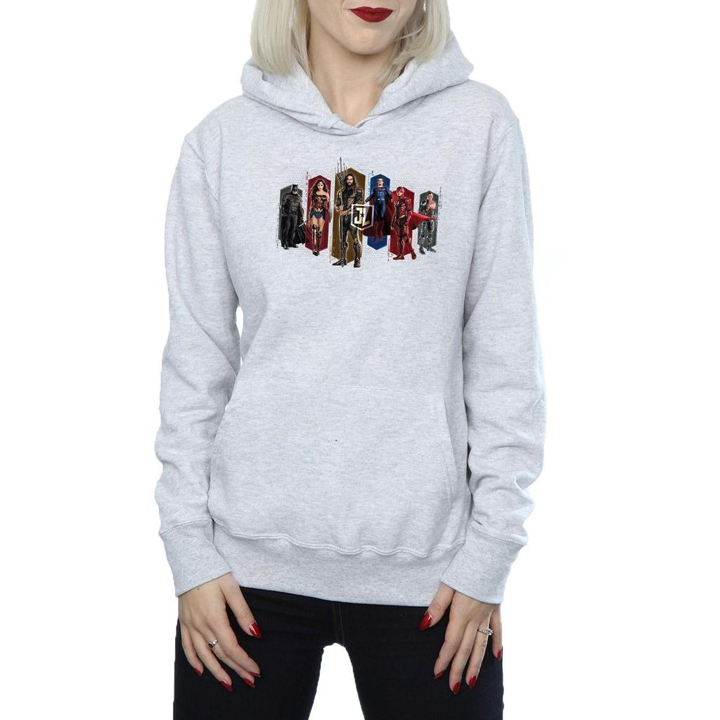 DC Comics Женская/женская толстовка с капюшоном «Лига справедливости» из фильма «Команда шестиугольников»