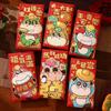 6pcs Chinese Style Lucky Red Pocket Thickened Money Envelope Hongbao New Year Celebration