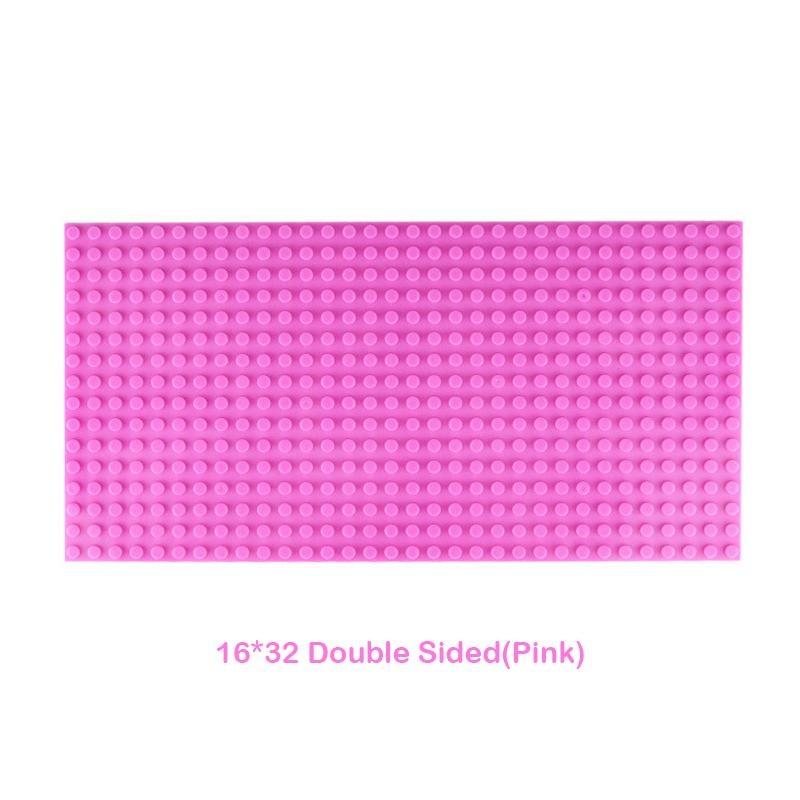 32x32 Dots Double Sided Baseplate for Building Brick 16x16 City Classic Block Plates DIY Plastic Small Block Assembly Part Toy