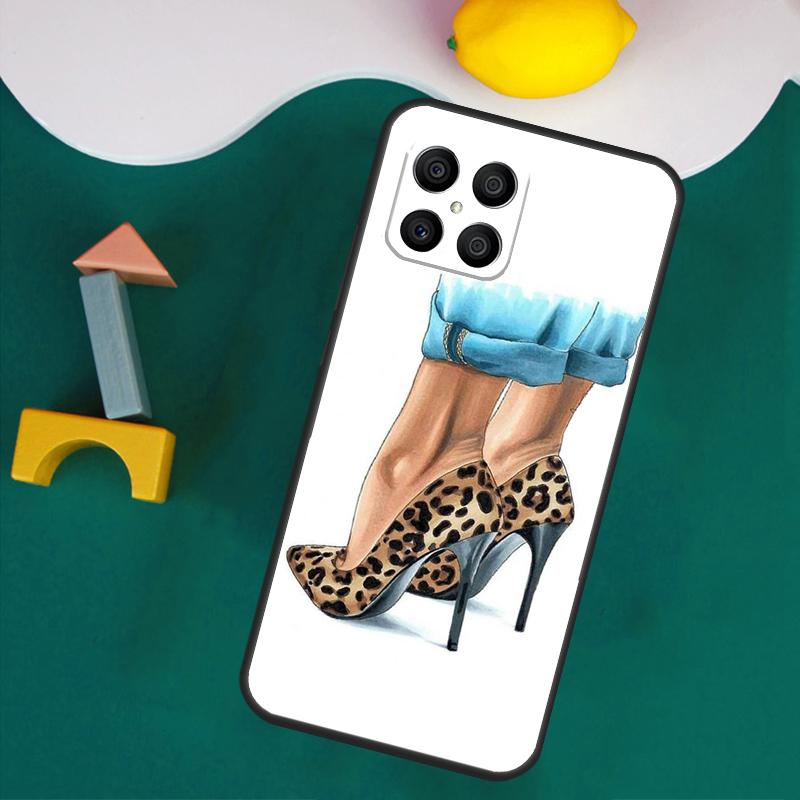 Модный чехол на каблуках для Honor Magic 7 Lite 5 6 Honor 200 Pro 50 70 90 Lite X9a X8a X8 X9 X8b X9c X9b Чехол
