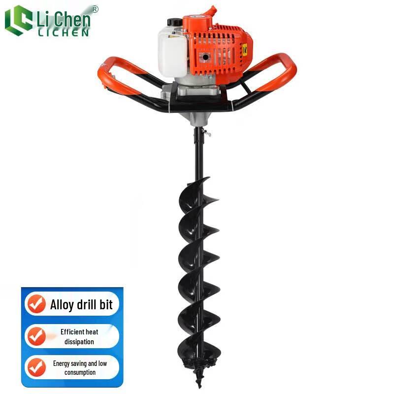 Lichen 52CC Gasoline Earth Auger & Post Hole Digger CN plug (adapter included)